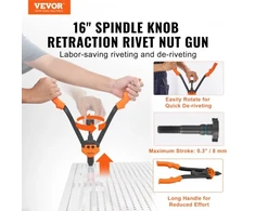Koduva Rankinis kniediklių veržlių įrankis VEVOR DY-8804 su dėklu, 40,6 cm, 199 vnt.