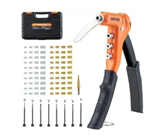 VEVOR Rankinis kniedveržlių įrankio rinkinys DY-607, 230 mm, oranžinis / juodas, 89 dalių