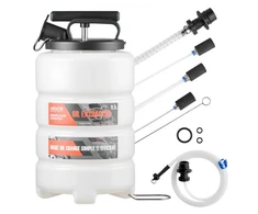 VEVOR Rankinis skysčių ištraukėjas, 9,5 l, HDPE, su 150 cm žarna ir 3 x 120 cm prailginimo vamzdeliais