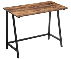Koduva Rašomasis stalas 100 x 50 x 75 cm, medžio drožlių plokštė ir plienas, vintažinė ruda-juoda