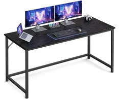Songmics Rašomasis stalas, 60 x 140 x 76 cm, medžio drožlių plokštė ir plienas, juodas