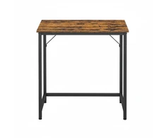 Koduva Rašomasis stalas, 80 x 50 x 75 cm, medžio drožlių plokštė ir plienas, ruda-juoda