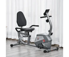 Koduva Recumbentinis treniruoklis su LCD ekranu, pilkas ir sidabrinis, iki 110 kg