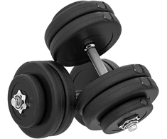 Koduva Reguliuojamas hantelių rinkinys, juodas, 50 kg