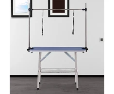 Koduva Reguliuojamas šunų priežiūros stalas, sulankstomas, mėlynas, 107 x 60 x 170 cm