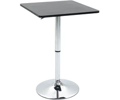 Koduva Reguliuojamo aukščio baro stalas, 360° sukamas, juodas/sidabrinis, 60 x 60 x 69-93 cm