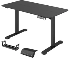 Koduva Reguliuojamo aukščio elektrinis darbo stalas, juodas, 140 x 70 x 72-116 cm
