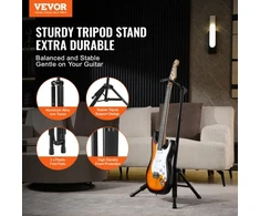 Koduva Reguliuojamo aukščio gitaros stovas VEVOR, sulankstomas, 90-120 cm