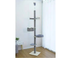 Koduva Reguliuojamo aukščio katės medis 236-271 cm pilkas spalvos