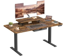Koduva Reguliuojamo aukščio rašomasis stalas 140 x 70 cm, su monitoriaus stovu, stalčiumi