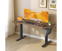 Koduva Reguliuojamo aukščio rašomasis stalas, 140 x 60 cm, rudas, atminties funkcija