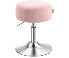 Koduva Reguliuojamo aukščio tualetinis pufas, 360° pasukamas, pastelinis rožinis, 38 cm