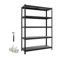Koduva Reguliuojamos 5 pakopų metalinės sandėliavimo lentynos VEVOR, iki 1134 kg, 123 x 47 x 181 cm