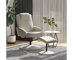 Koduva Relax kėdė su pakoju, sukamasis 360°, pilka, 78 x 67 x 98 cm