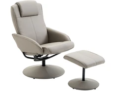 Koduva Relax kėdė su pakoju, sukamasis 360°, pilka, 78 x 67 x 98 cm