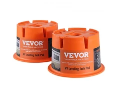 Koduva RV atraminės kojelės pagrindas VEVOR CXFC01, polipropilenas, iki 907 kg, 2 vnt., 32 x 32 x 20 cm