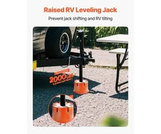 VEVOR RV išlyginimo atramų kaladėlių rinkinys, 8 vnt., PP, 20 cm, iki 907 kg