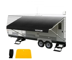 Koduva RV markizės audinys VEVOR, 524 x 240 cm, vinilas, PVC, anglies pilkumo perėjimas