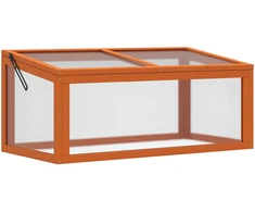 Koduva Šaltlys iš medienos ir polikarbonato, oranžinis, 90 x 46 x 40 cm
