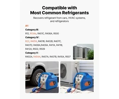 VEVOR Šaltnešio surinkimo įrenginys RR250, 0,56 kW, 220-240 V, 50 Hz