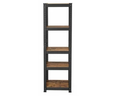 Koduva Sandėliavimo lentyna, 2 vnt. rinkinys, 5 lentynos, 150 x 37 x 37 cm, iki 400 kg, ruda-juoda