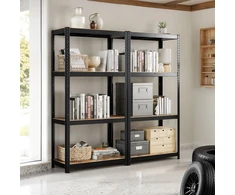 Koduva Sandėliavimo lentyna su 4 lentynomis, 40 x 80 x 160 cm, iki 520 kg, plienas ir MDF