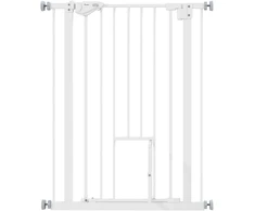 Koduva Saugos varteliai su kačių durelėmis, baltos spalvos, 74-80 cm, metaliniai