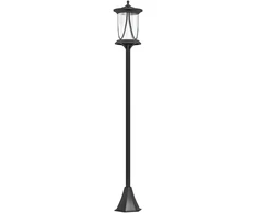 Koduva Saulės lauko šviestuvas LED, automatinis režimas, juodas, 17 x 17 x 127 cm