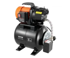 Koduva Seklaus šulinio siurblys su baku VEVOR FSGP1200CFe-1, 735 W, 19 l, 3750 l/val.