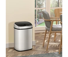 Koduva Sensorinis šiukšliadėžė 48 l, automatinė, sidabrinė, nerūdijantis plienas/ABS