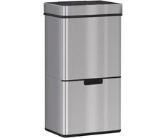 Koduva Sidabrinė 72 l jutiklinė rūšiavimo šiukšliadėžė, 47 l + 2 × 12,5 l