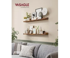 Koduva Sieninės lentynos, 3 vnt. rinkinys, 80 cm, MDF, vintažinės rudos spalvos