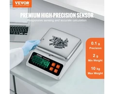 Koduva Skaičiuojamosios svarstyklės VEVOR JCS-C, 10 kg x 0,1 g, su LED ekranu