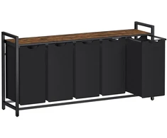 Koduva Skalbinių rūšiavimo krepšys su lentyna, 2 x 46 l, Oksfordo audinys, 143,5 x 33 x 72 cm