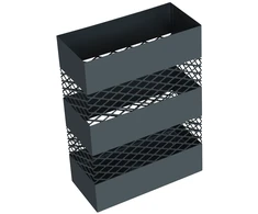 Songmics Skėčių stovas, antracito spalvos, iš dažyto plieno, 28 x 12 x 41 cm, su 4 kabliukais