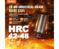 VEVOR Smūginių galvučių rinkinys XL3071, 14 dalių, 4-15 mm, Cr-Mo lydinio plienas
