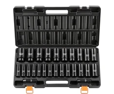VEVOR Smūginių galvučių rinkinys, 26 vnt., 13 mm pavara, 6 kampų, CR-V plienas