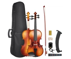 Koduva Smuiko rinkinys VEVOR 4/4, 355 mm, medinis, blizgi ruda