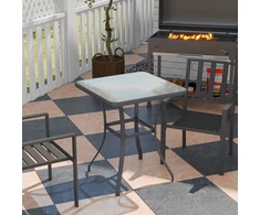 Koduva Sodo bistro stalas, juodas, 68,5 x 68,5 x 84 cm