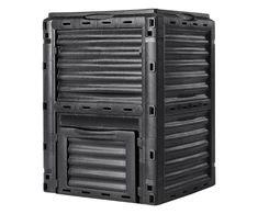Koduva Sodo komposto dėžė VEVOR, 300 l, juoda, PP, 61 x 61 x 83 cm