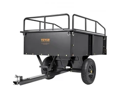 VEVOR Sodo priekaba BTC002C, juoda, geležis, 200 x 66 x 76 cm, 0,43 m³, iki 340 kg