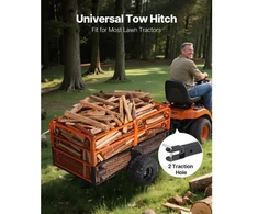 VEVOR Sodo priekaba TC4288, plieninė, 793 l, iki 800 kg, 221 x 81 x 94 cm