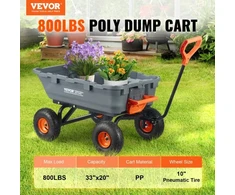 Koduva Sodo savivartis vežimėlis VEVOR TC4270, iki 363,6kg, 173 x 71 x 82 cm