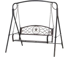 Koduva Sodo supynės, juodos, metalinės, 167 x 123 x 175 cm