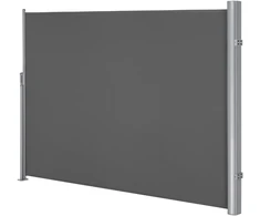 Songmics Šoninė markizė su aliuminio lydinio kasete, 160 x 400 cm, antracito spalvos