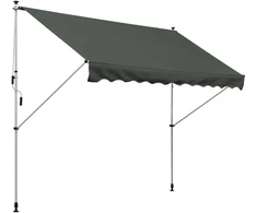 Koduva Spaudžiama markizė su rankena, pilka, 300 x 150 cm