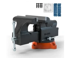 VEVOR Spaustuvas su priekalu, pasukamas pagrindas 360°, 15,2 cm