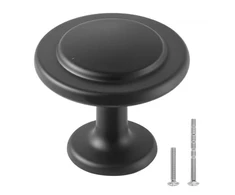 VEVOR Spintelių rankenėlės, 30 vnt., 31 mm, juodos, cinko lydinys