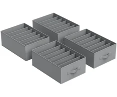 Koduva Spintos organizatoriai su 6 skyriais, 4 vnt., 42 x 30 x 17 cm, pilkai rusvi