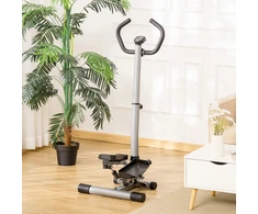 Koduva Stepperio treniruoklis namams, LCD ekranas, reguliuojamas aukštis, metalas, ABS, juodas / sidabrinis, 55 x 53 x 118-128 cm